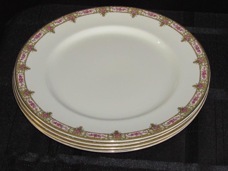 1896 Maddox & Sons Royal Vitreous England Gilted/Ornate Band 4 Place Setting Lot