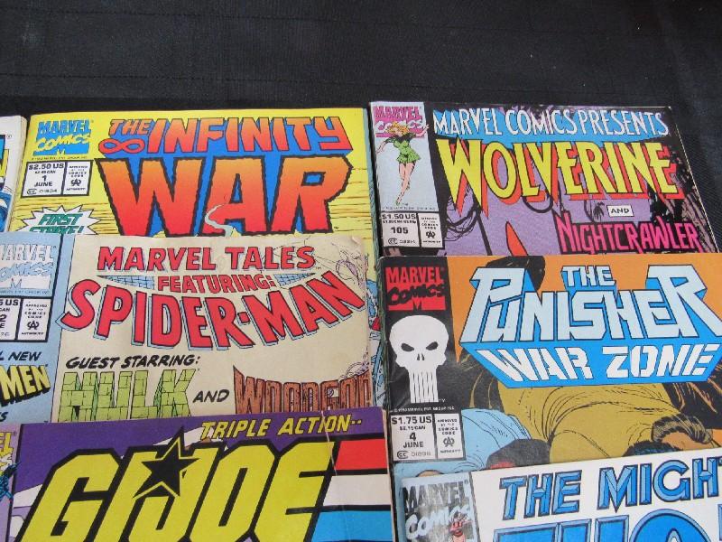 12 Vintage Comic Books, Fantastic Four 365, Guardian of The Galaxy 25, Justice League Quarterly