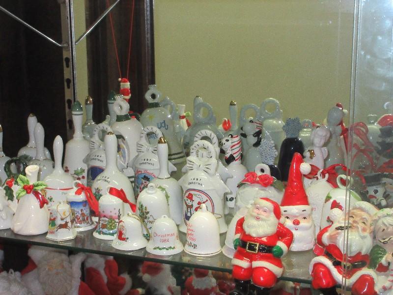 Prodigious Christmas Collection Bells, Santa Claus Figurines, Shelf Sitters