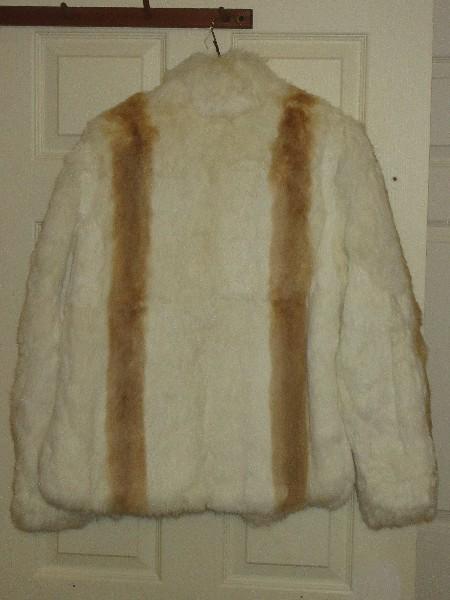 Vintage Dyed Rabbit Fur Jacket Coat
