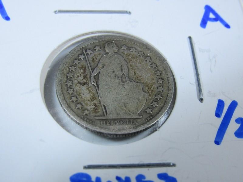 1894-A Swiss 1/2 Silver Franc