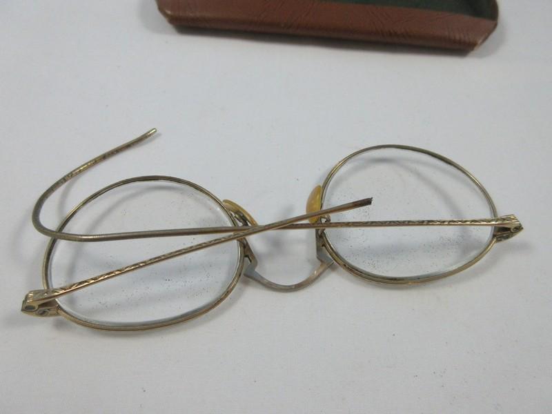 Vintage Eye Glasses w/Cases Wire Rim, +2.50 Modern Slim Sunglasses, Wire Rim Sunglasses,