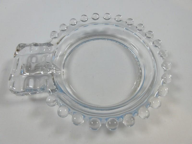 Set of 4 Imperial Glass-Ohio Clear Candlewick Pattern 5" 2 Slot Ashtray B'Tween Place