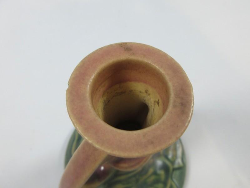 Roseville Pottery Water Lily Candle Holder Candlestick 1155-4.5". Est. $145-185