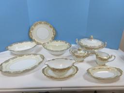 11pcs Noritake China Hostess Service Set Serving Pieces, Gastonia Pattern Creamer, Covered