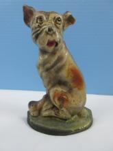 Early Cast iron Mutt & His Bone 8 1/2" Figural Door Stop