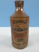 Rare Find Early Arnold's Writing Fluid Pottery Stoneware Ink Bottle Denby Pottery P & J Arnold