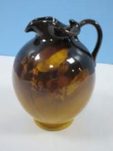 Scarce Find Rookwood Pottery Hand Painted Floral 5" Ewer Pitcher Bulbous Form Marked 698D