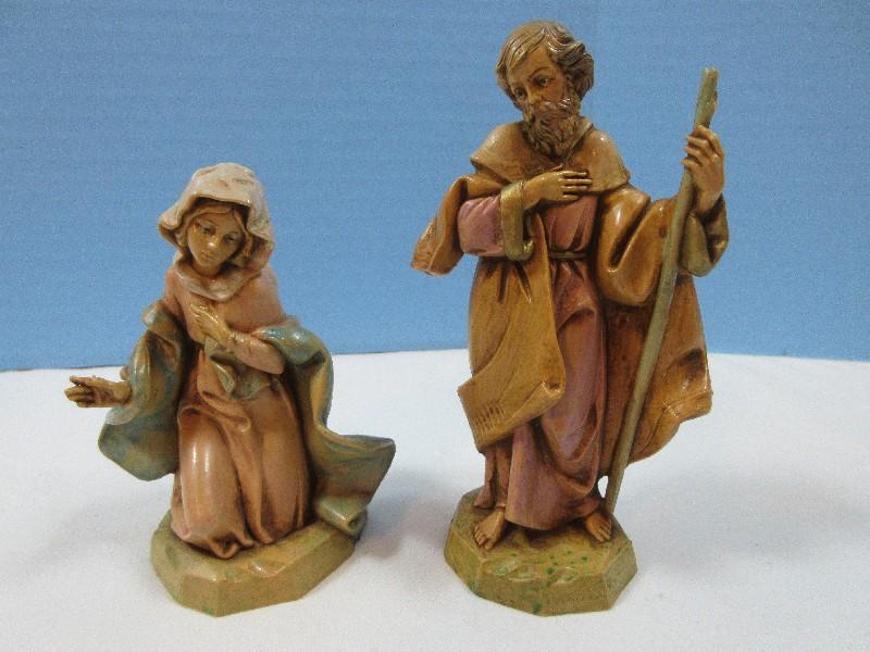 Roman Fontanini Heirloom Nativity Collection 5" Scale 4 Piece Holy Family Set Figurines 5"