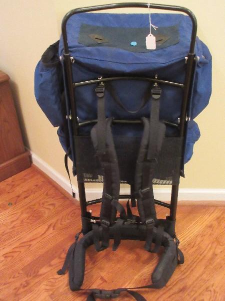 Kelty Metal Frame Navy Backpack Multi Compartments