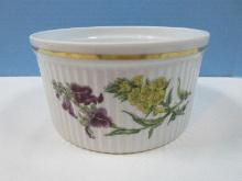 Spode China Stafford Flowers Pattern Oven to Table Deep Souffle Baking Dish 7" Round