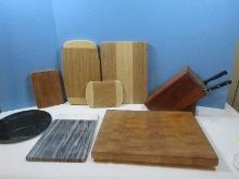 Lot Oak Butch Block 12" x 16" Cutting Board, Island Bamboo/Tru Bamboo & Other Cutting