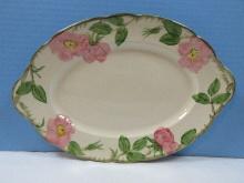 Franciscan Earthenware Desert Rose Pattern 12 3/4" Oval Serving Platter- Est. $49.95