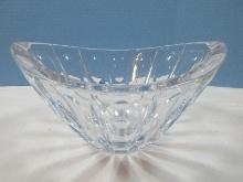 Lenox Lead Crystal Excelsior Collection Ovations Line Vertical Cut Giftware 10" Oval Console
