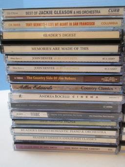 35 PLUS CD's- Magic of Love, John Denver, Titanic, Operetta, Classical Favorites etc.