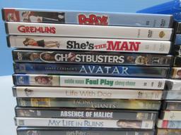 28 DVD's- Avatar, Popeye, Eight Blow, Foul Play, Superman Returns, Ghost Busters etc.