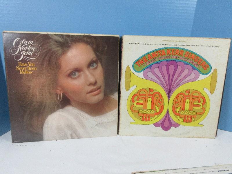 20 vinyl Records- Neil Diamond, Jim Croce, Olivia Newton-John, Carole King etc. See Pics