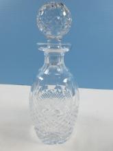 Waterford Crystal Colleen Pattern Cut Panels & Cross Hatch Design 11" Spirit Decanter &