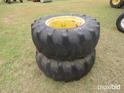 (2) 17.5-24 tires on JD wheels