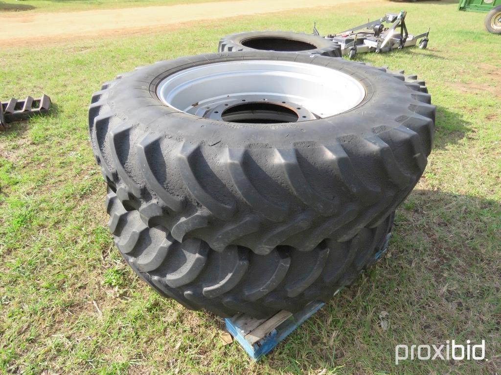 (2) 14.9-34 tires on CaseIH fwa wheels