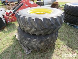 (2) 16.9-28 tires on JD fwa wheels