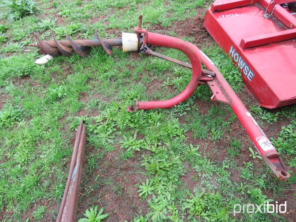 Howse 3pt pto post hole auger w/ shaft