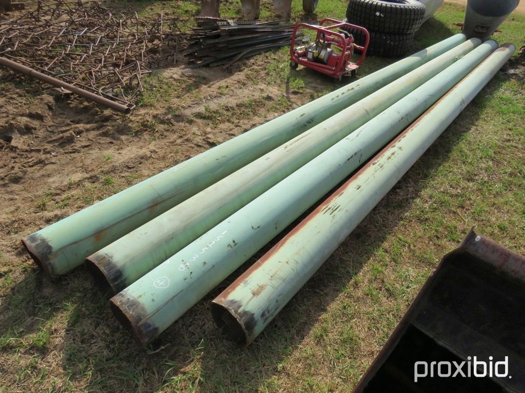 (4) 8" steel pipes