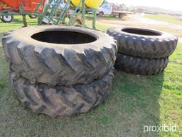 (4) 18.4-42 tractor tires