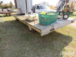 8'x20' 4 wheel  flatbed hay wagon w/ Killbros gear