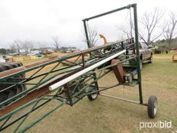 48' portable produce belt elevator