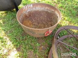 Cast iron wash pot