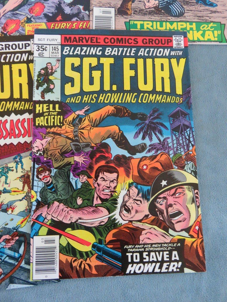 Sgt. Fury Late Bronze Lot 145-149