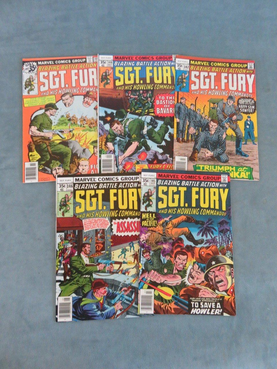 Sgt. Fury Late Bronze Lot 145-149