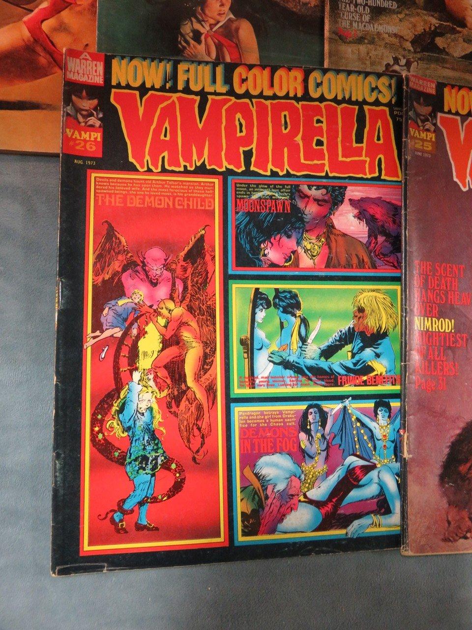 Vampirella Warren Magazine Group of (6)
