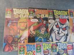 Dragon's Claws 1-10 Obscure Marvel UK