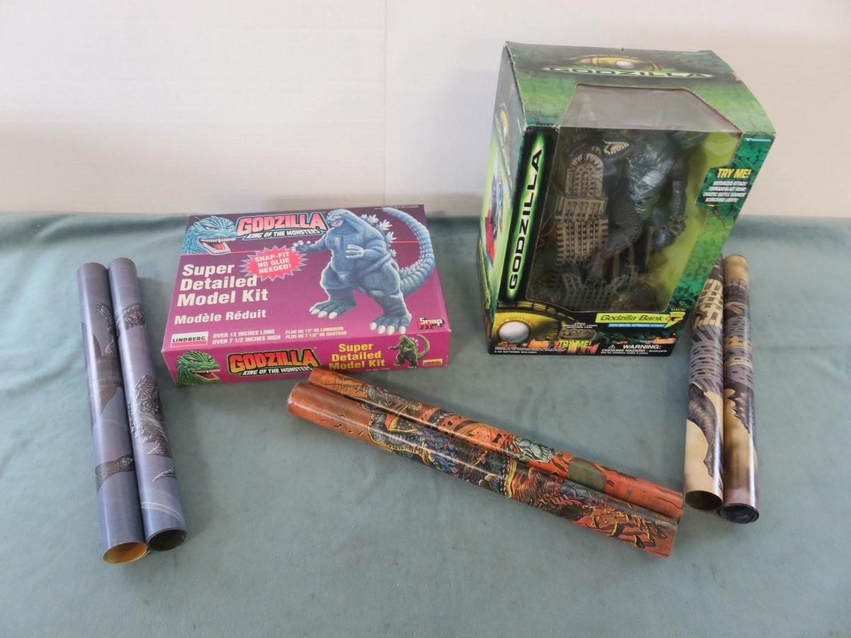 Godzilla Bank/Model/Posters Lot