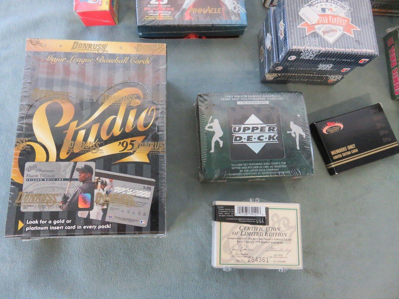 Baseball Cards Boxes and Sets Lot