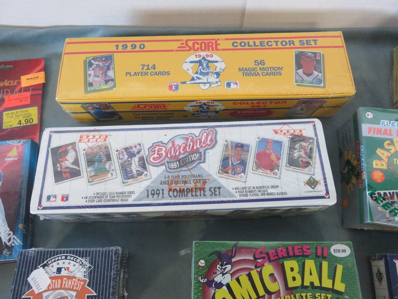 Baseball Cards Boxes and Sets Lot