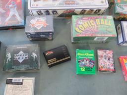 Baseball Cards Boxes and Sets Lot