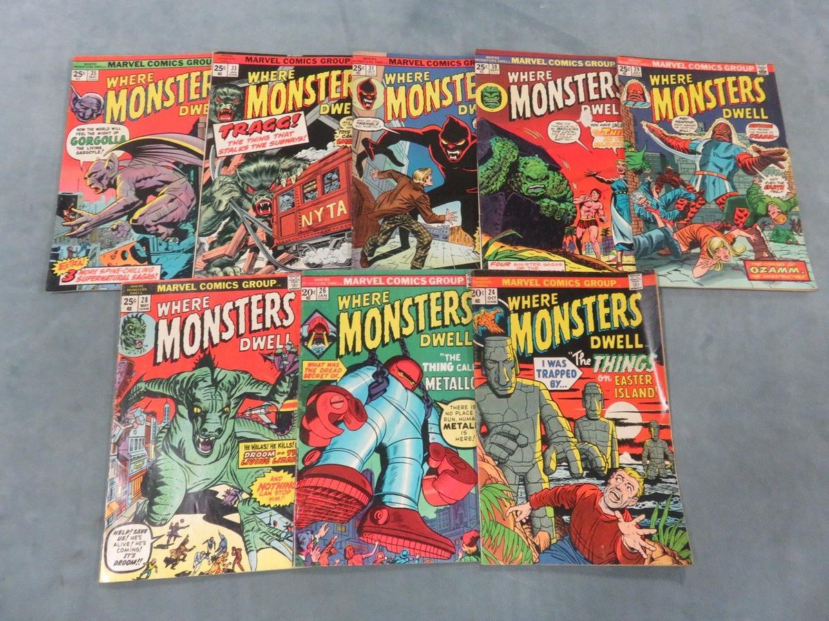 Where Monsters Dwell Bronze Lot of (8)