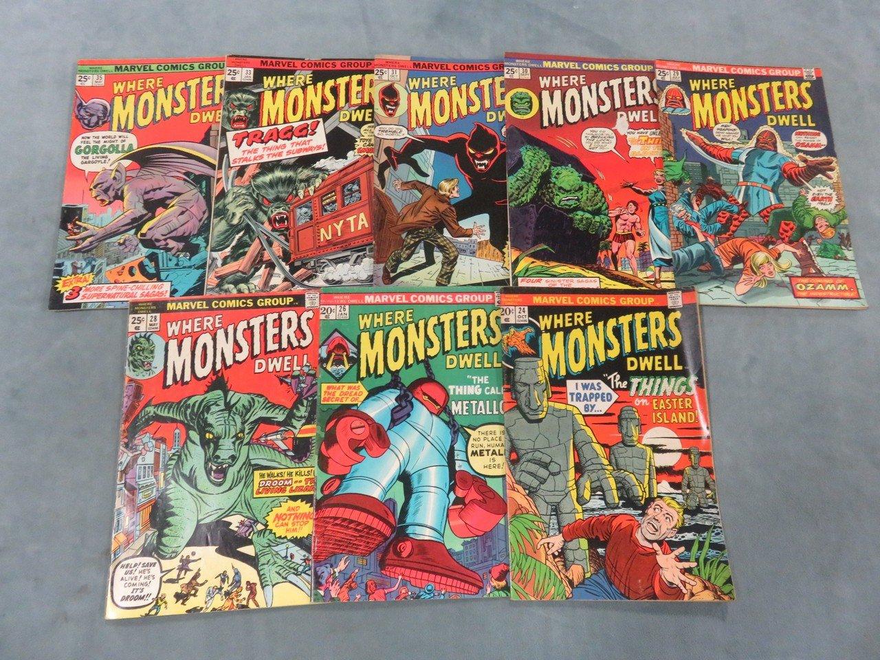 Where Monsters Dwell Bronze Lot of (8)