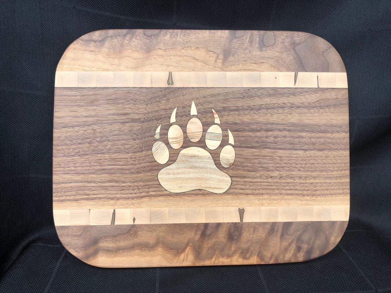 Paw Inlay Cutting Board