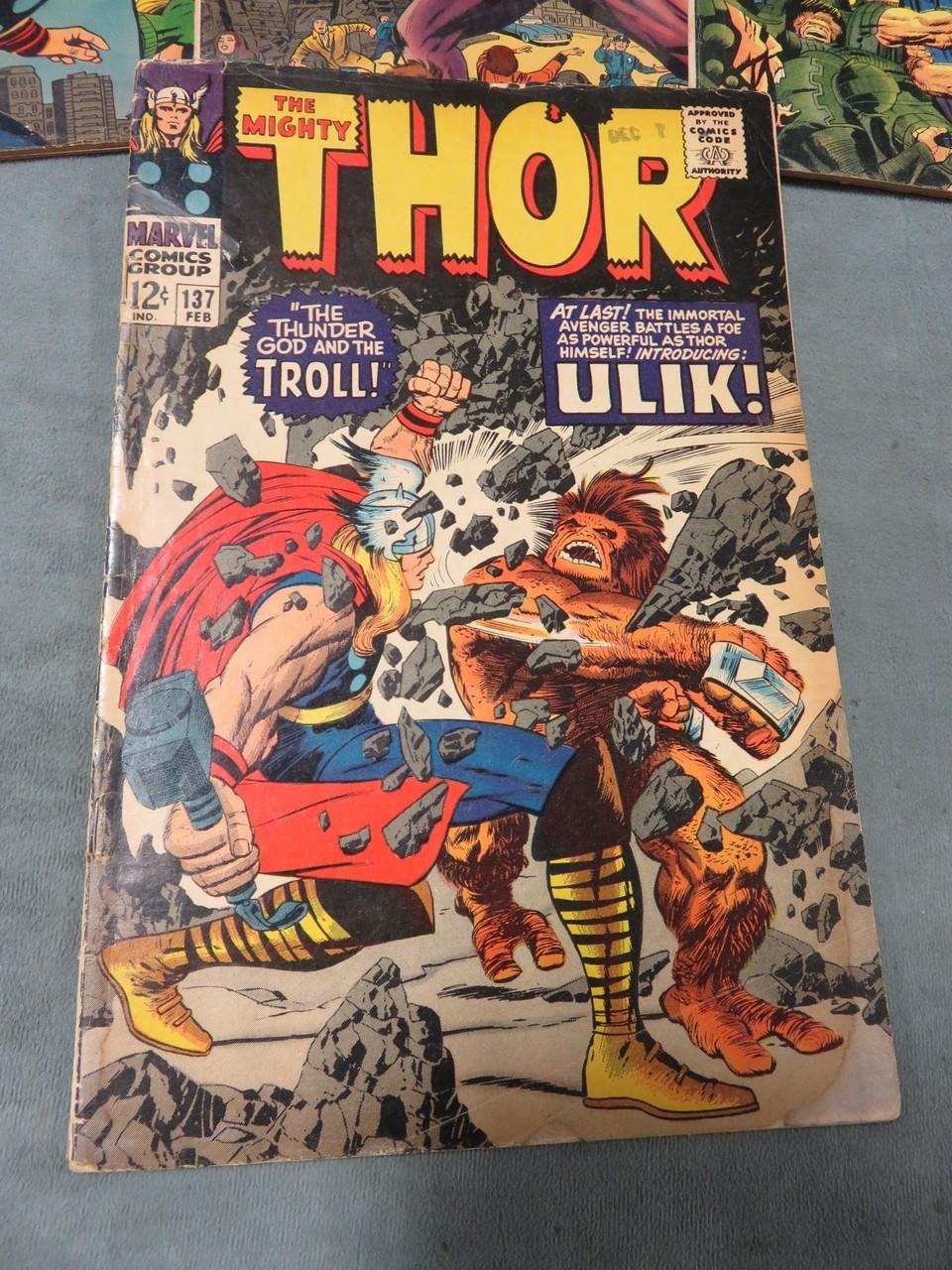 Thor Silver Age Group of (4) #137-141