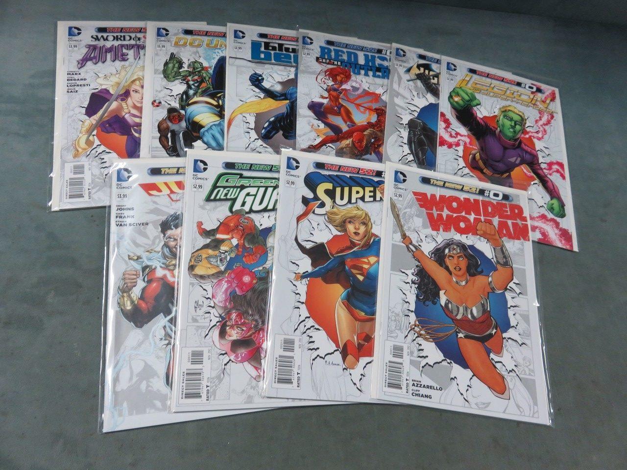 DC the New 52 #0 Issues Group of (10)