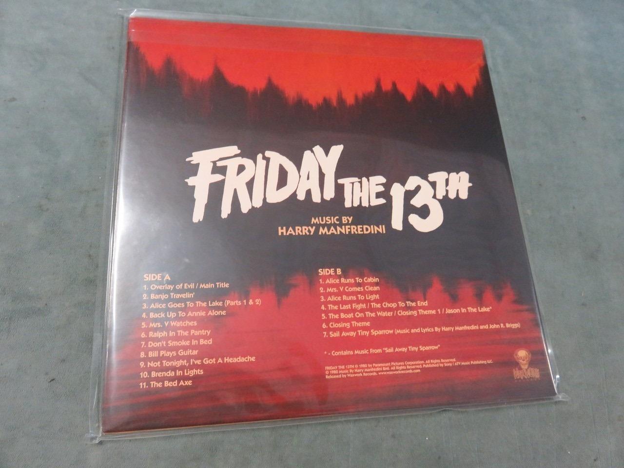 Friday the 13th Soundtrack Record NEW!