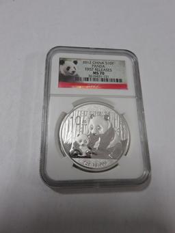 2012 China S10Y Panda 1st Release MS70