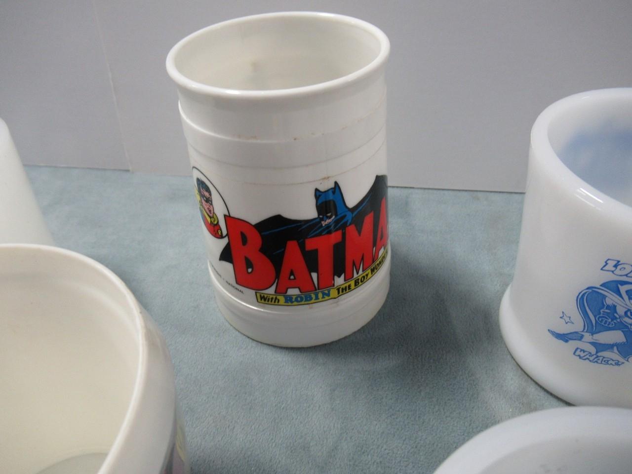 Batman Vintage Mug/Glass Marbles Lot