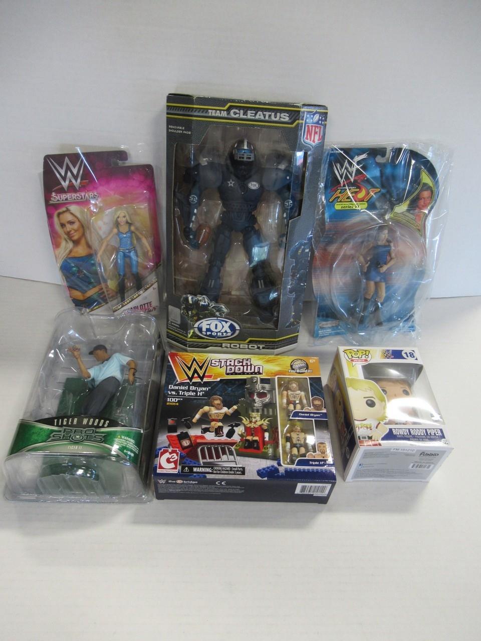 Sports/Wrestling Figure Lot of (6)