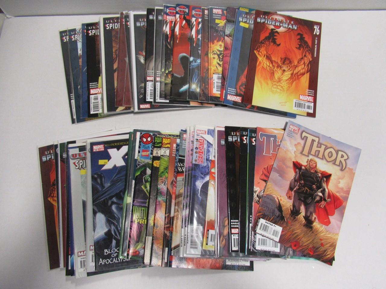 Marvel Comics Box Lot Spider-Man, Fantastic Four, Wolverine, X-Men