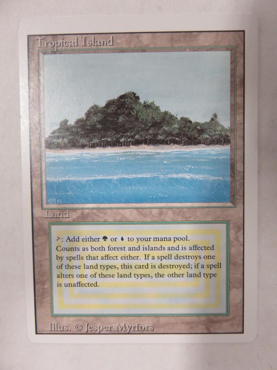 TROPICAL ISLAND Revised MTG Card